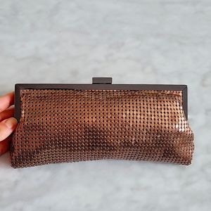 Style & Co. Bronze Metal Mesh Clutch NWT